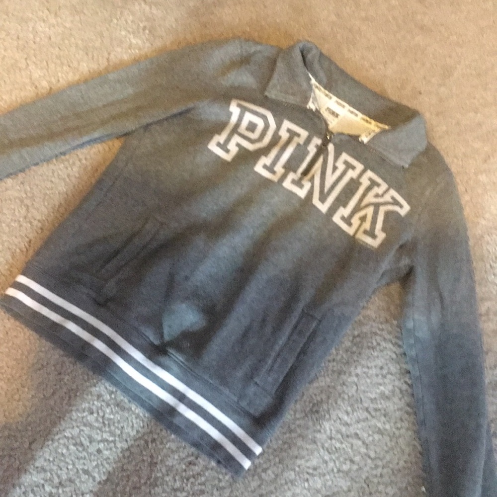 PINK quarter zip with pockets